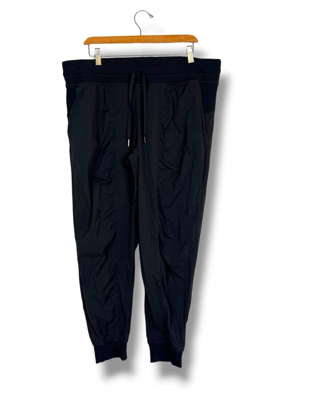 Lululemon Mid Rise Dance Studio Jogger Size 16 Black Pockets Drawstring